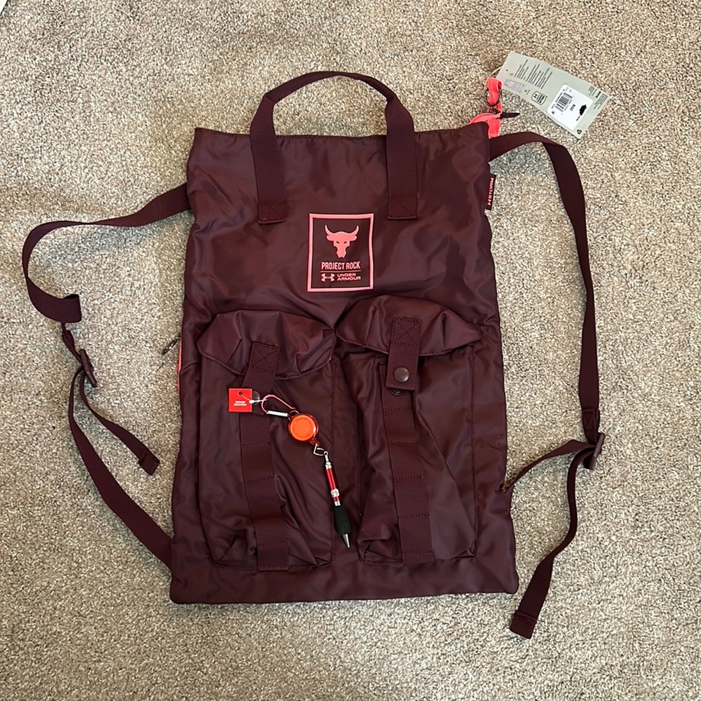 COPY - Brand New! Under Armour Unisex UA Project Rock Gym Sack Training Bag Dar…